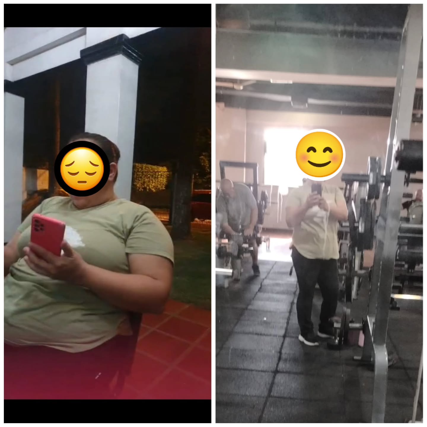 Transformación corporal: antes y después